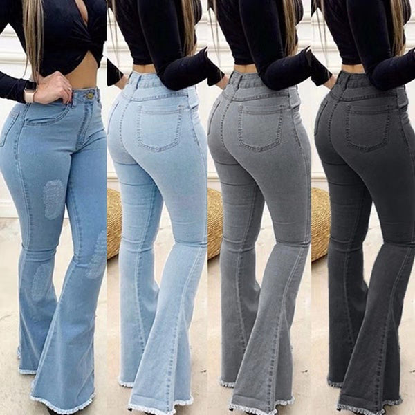 Sexy slim flared trousers women
