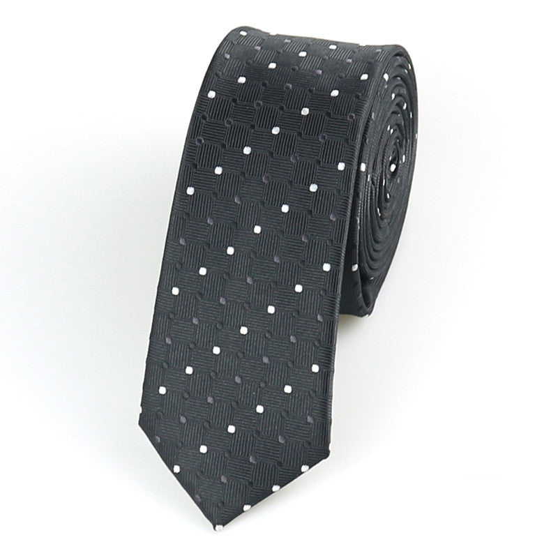 Formal Wear Korean Style Wedding Groom Best Man Casual Accessories Striped Dot Retro 5cm Glossy Hand Tie For Men